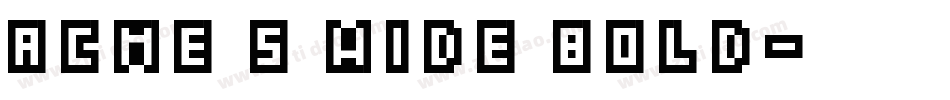 Acme 5 Wide Bold字体转换
